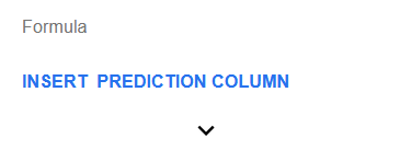 Insert prediction column button, TableTorch